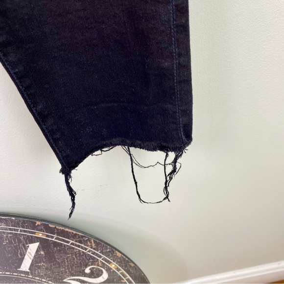 AG Adriano Goldschmied The Prima Cigarette Leg‎ Black Distressed Jeans Size 29 R - Picture 7 of 11